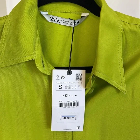 Zara Mini Button Down Collar Dress - Picture 7 of 7